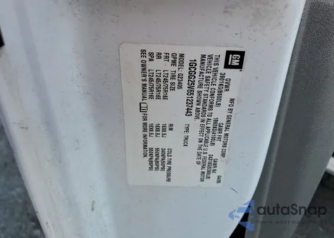 2005 Chevrolet Express G2500 из США, поврежденный, VIN 1GCGG25V651237443